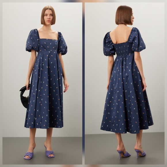 Hill House Home Dresses & Skirts - Hill House Home Matilda Dress A-line Short sleeves Square neck Zip Size XXL